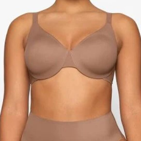 SKIMS Women's Smoothing Intimates Full Coverage Lightly Lined Bra, Sienna Color - Picture 6 of 15